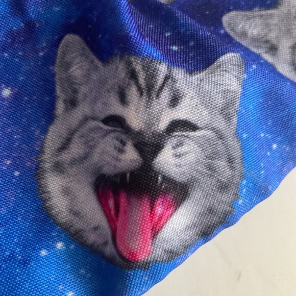 Blue Galaxy Cat Face Fanny Pack - Picture 2 of 11